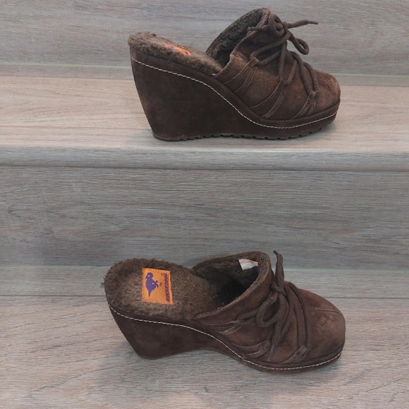 ROCKET DOG Woman Suede Clogs/wedges Size 7.5M - Picture 6 of 10